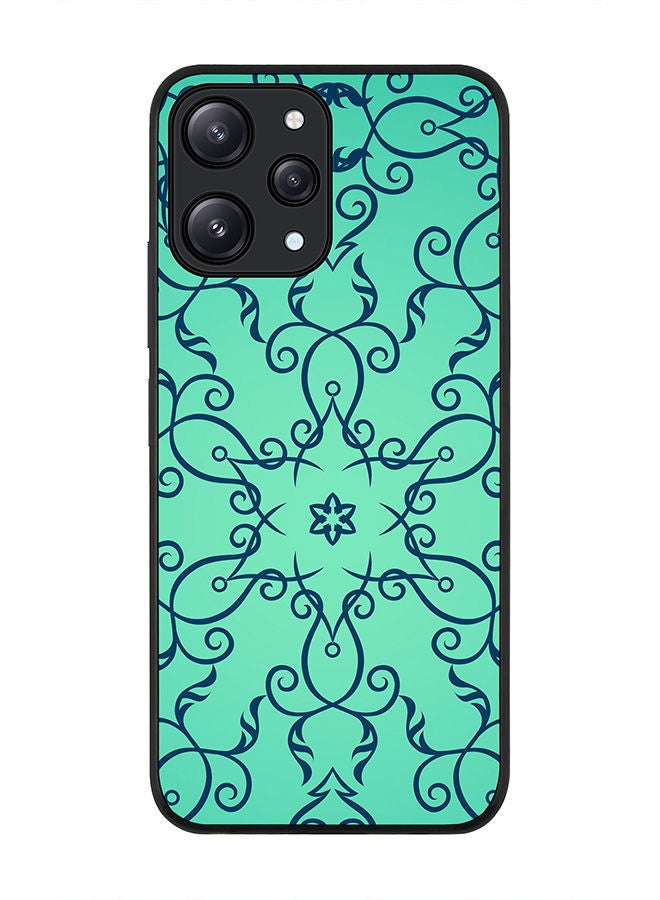 Stylizedd Rugged Black edge case for Xiaomi Redmi 12 4G, Slim fit Soft Case Flexible Rubber Edges Anti Drop TPU Gel Thin Cover -  Arabian Star - Image 1