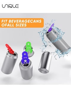 Unique 6Pcs Easy Can Opener, Beverage Can Lid Protector, Color Soda Can Lid Lid, Manual Easy Can Opener，Plastic Drink Can Tab Opener for Family Aluminum Beverage Cold Drink Pop Soda  - Image 4