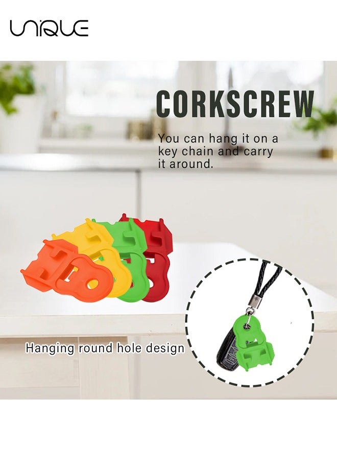 Unique - 6Pcs Easy Can Opener, Beverage Can Lid Protector, Color Soda Can Lid Lid, Manual Easy Can Opener，Plastic Drink Can Tab Opener for Family Aluminum Beverage Cold Drink Pop Soda - Image 1