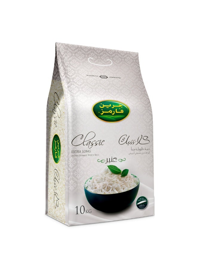 Green Farms Classic Indian Basmati White Rice, 10kg