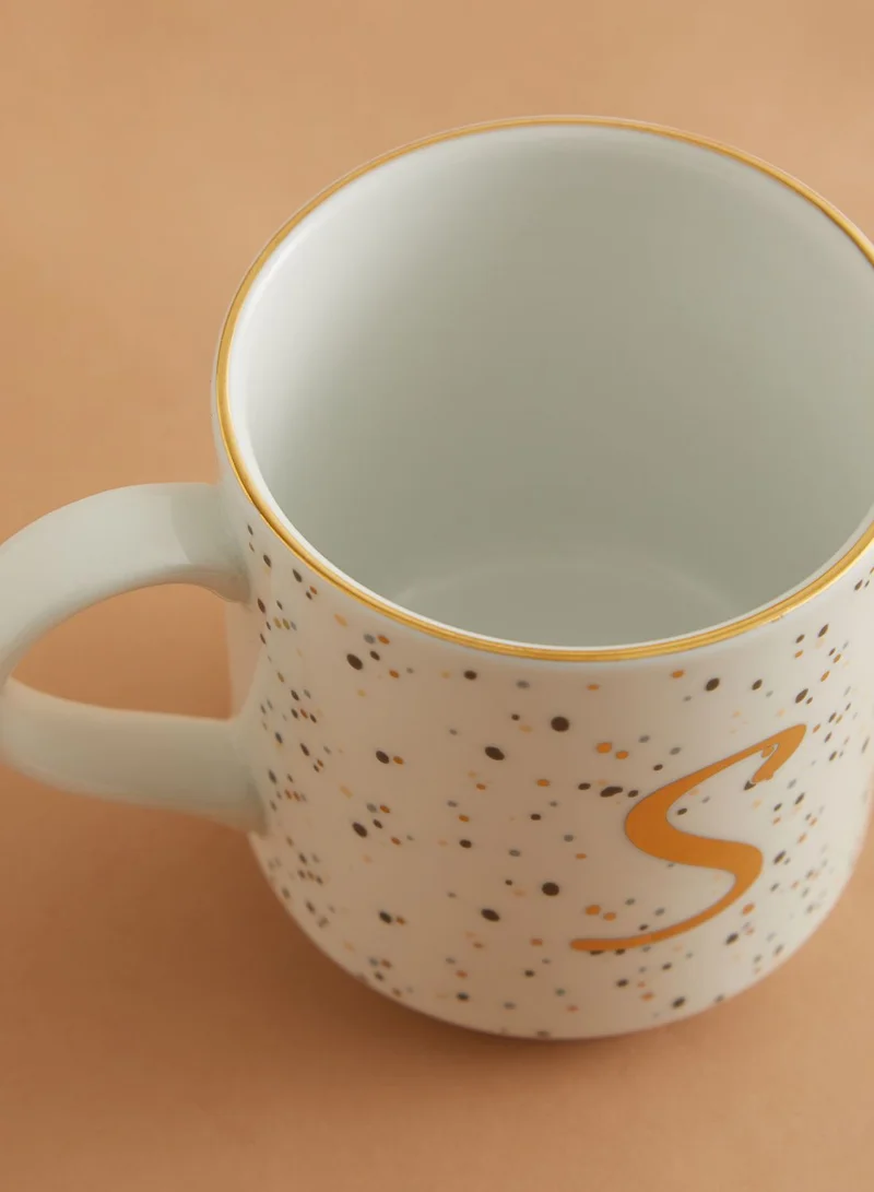 NEW LOOK S Initial Speckle Mug