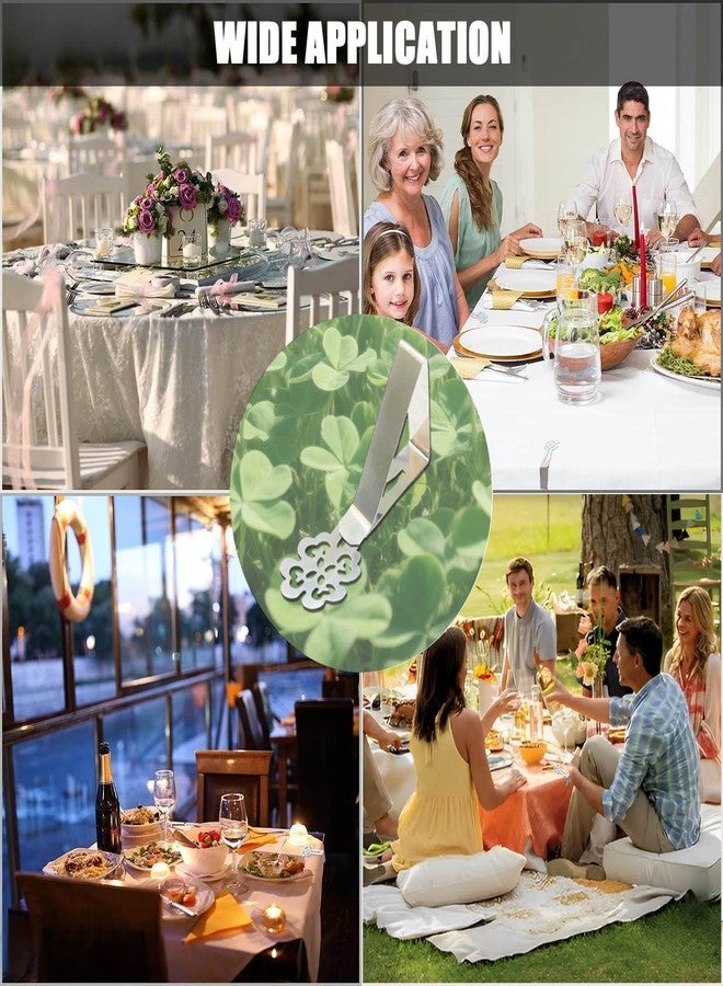 CUNGLIN Tablecloth Clips for Outdoor Thick Tables 10 Pack, Lucky Clover Picnic Table Cloth Holder Clip Indoor, Heavy Duty Stainless Steel Cover Clamp for Party Wedding Home Restaurant Camping Accessories - Image 5
