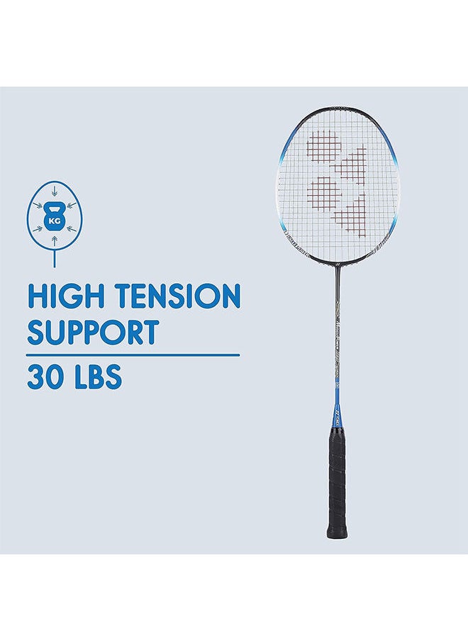 Muscle Power 22LT Carbon Graphite Strung Badminton Racket with Full Racket Cover (For Intermediate Players | 83 grams | Maximum String Tension - 30lbs