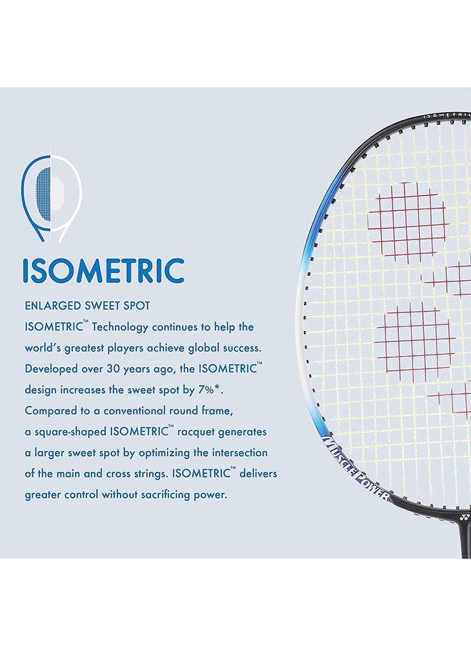 Muscle Power 22LT Carbon Graphite Strung Badminton Racket with Full Racket Cover (For Intermediate Players | 83 grams | Maximum String Tension - 30lbs