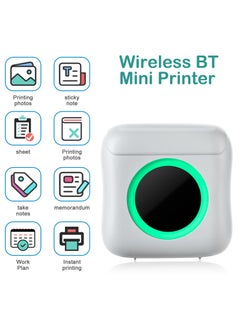 SYOSI Mini Pocket Printer, Wireless Bluetooth Thermal Printer for iPhone for Android, Portable Inkless Label Printer for Photos Pictures Receipt Memos Notes Work List  - Image 3