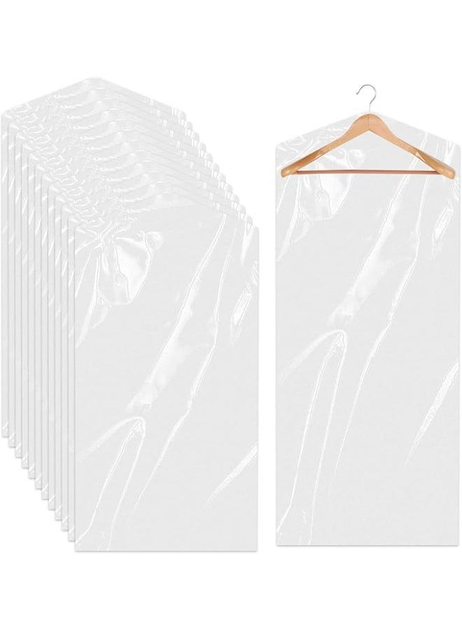 DUNISO 30 Pack Clear Garment Bags，Hanging Garment Bags，Plastic Clear Clothes Covers，Waterproof and Dustproof，for Home Storage Clothing Stores & Travel，60*150cm - Image 1
