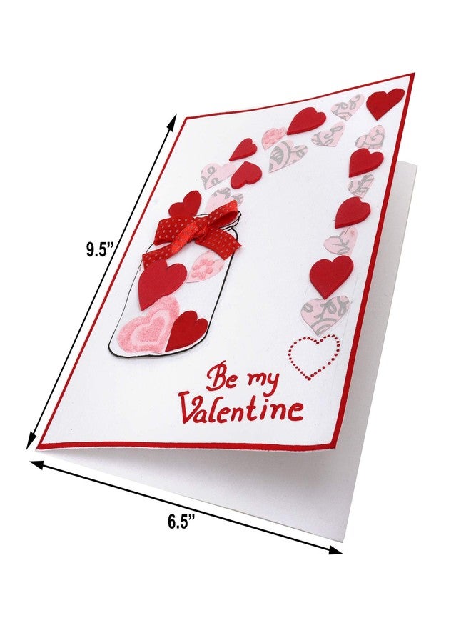 SURPRISE SOMEONE بطاقة معايدة مفاجئة لعيد الحب (بتصميم برطمان الحب) مع ظرف + بطاقة "أحبك" (جميعها مصنوعة يدوياً) - Image 5