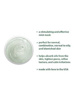 Raya Mint Masque (603) ; Cooling And Refreshing Facial Treatment Mask For Combination Partially Oily And Breakout Skin ; Minimizes Pores And Refines Complexion  - Image 4
