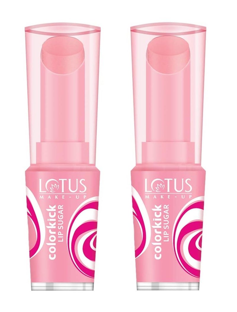 Lotus Makeup Lotus ColorKick Lip Sugar Coral 3g x Pack of 2  - Image 1