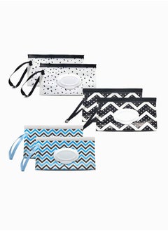 SYOSI Portable Wet Wipe Pouch Dispenser, Reusable & Refillable Baby Wipes Bag, Eco Friendly & Lightweight Handy Travel Wipes Holder Case, Travel Wipes Dispenser Wipe Pouches for Baby  - Image 1