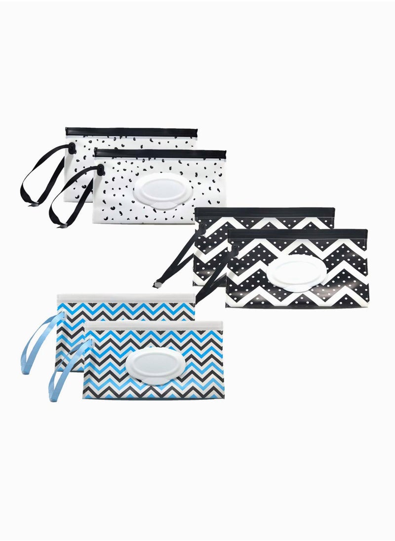 SYOSI Portable Wet Wipe Pouch Dispenser, Reusable & Refillable Baby Wipes Bag, Eco Friendly & Lightweight Handy Travel Wipes Holder Case, Travel Wipes Dispenser Wipe Pouches for Baby  - Image 1
