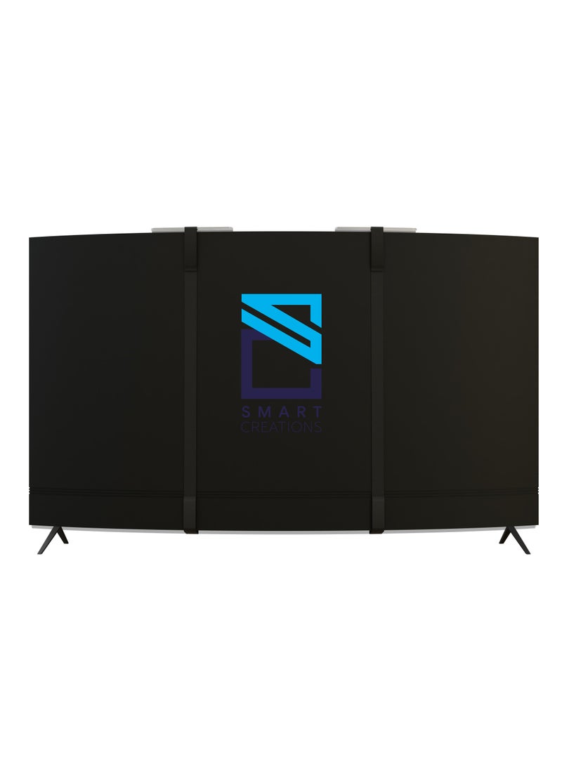 سمارت كريشنز واقي شاشة تلفزيون مقاس 32 بوصة منحني مقاوم للكسر عالي الجودة ومضاد للأشعة الزرقاء واقي للعين مقاوم للماء قابل للإزالة - Image 3