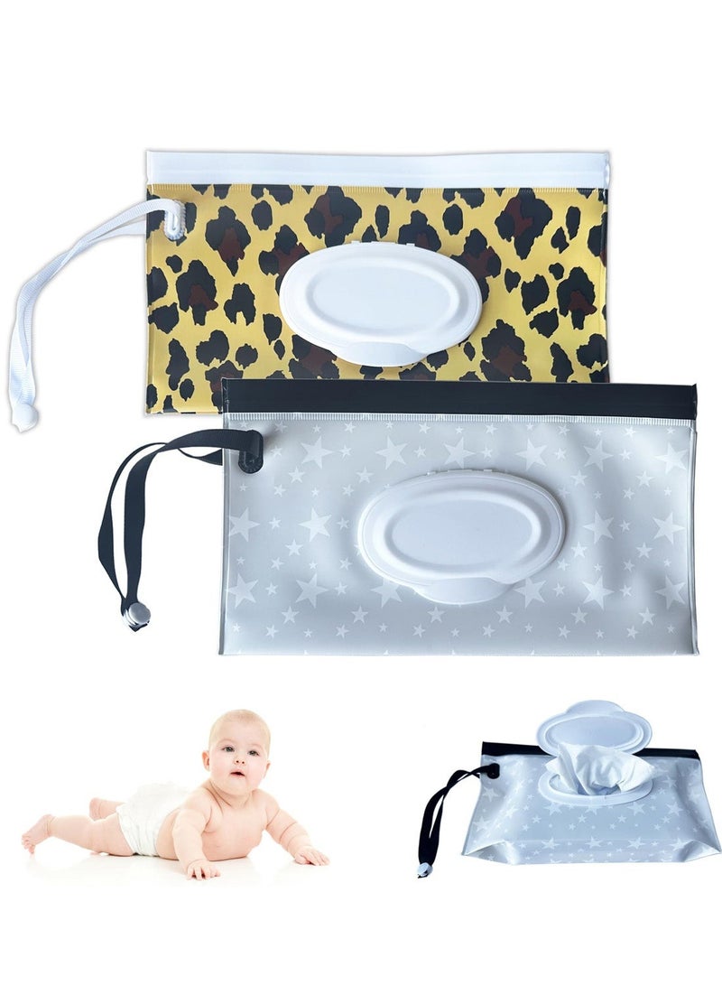 Portable Baby Wipe Dispenser, Reusable Refillable Wet Wipes Case, Fresh Keeping Wipe Holder for Travel Camping Outdoor Hiking - Image 1