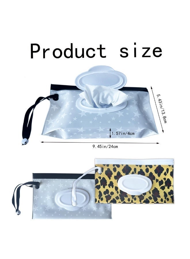 Portable Baby Wipe Dispenser, Reusable Refillable Wet Wipes Case, Fresh Keeping Wipe Holder for Travel Camping Outdoor Hiking - Image 2