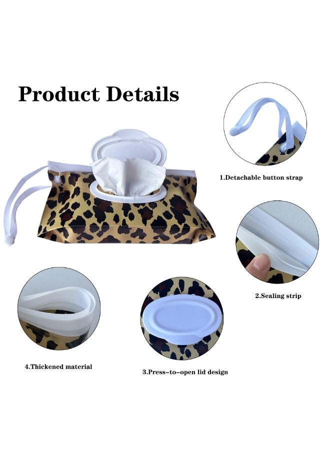 Portable Baby Wipe Dispenser, Reusable Refillable Wet Wipes Case, Fresh Keeping Wipe Holder for Travel Camping Outdoor Hiking - Image 3