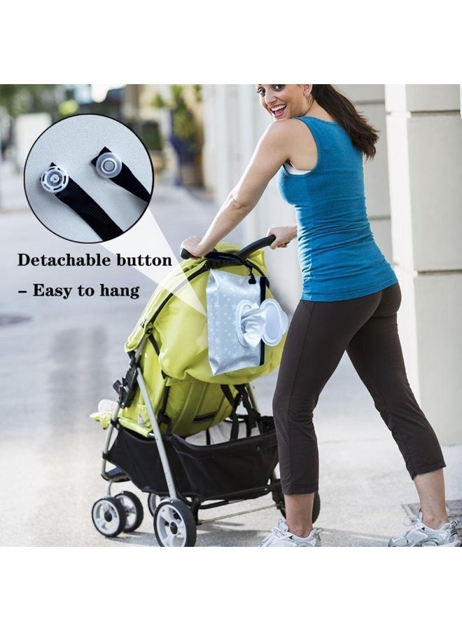 Portable Baby Wipe Dispenser, Reusable Refillable Wet Wipes Case, Fresh Keeping Wipe Holder for Travel Camping Outdoor Hiking - Image 4