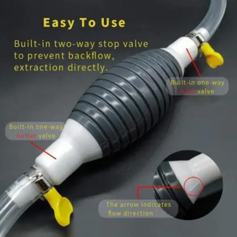 TOOLBUX 1000 ml Oil Dispenser Set – Plastic Tank Sucker Oil Transfer Pump for Fuel, Petrol, Diesel, Water – Fast Flow, Anti-Backflow Valve, Portable & Easy to Use - Image 3