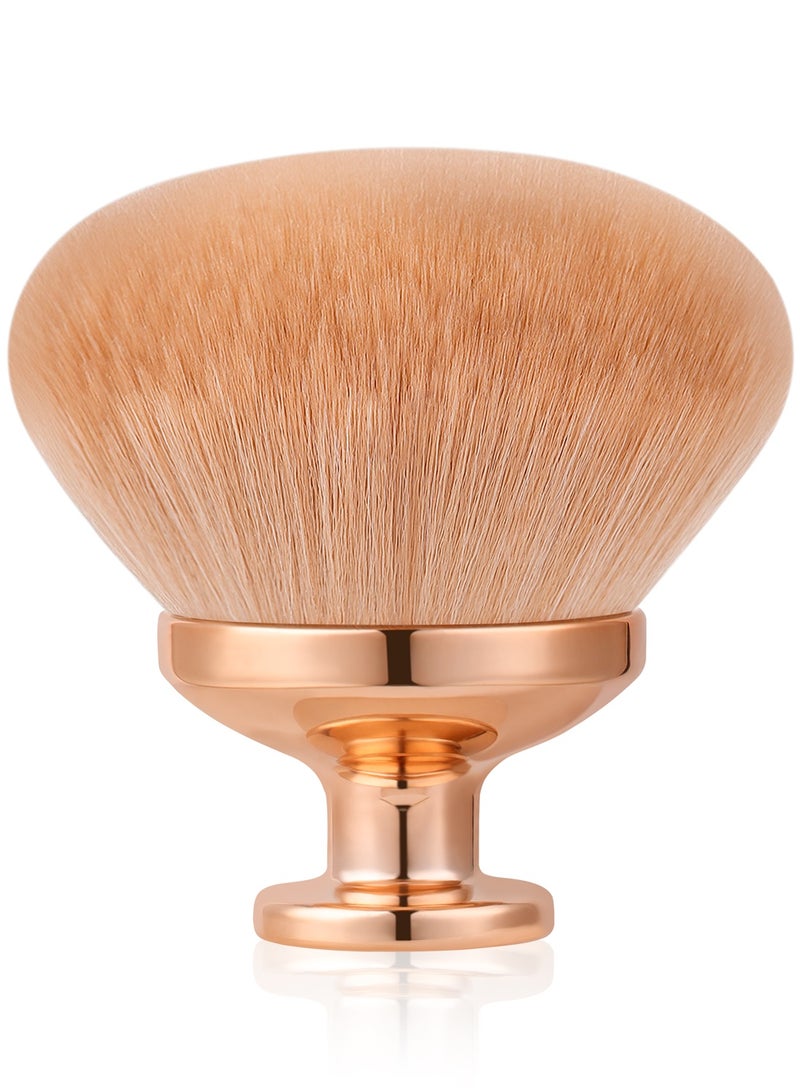 docolor 4-Inch Rose Gold Body Brush - XL Kabuki for Self Tanner, Body Foundation & Sunscreen - Image 1