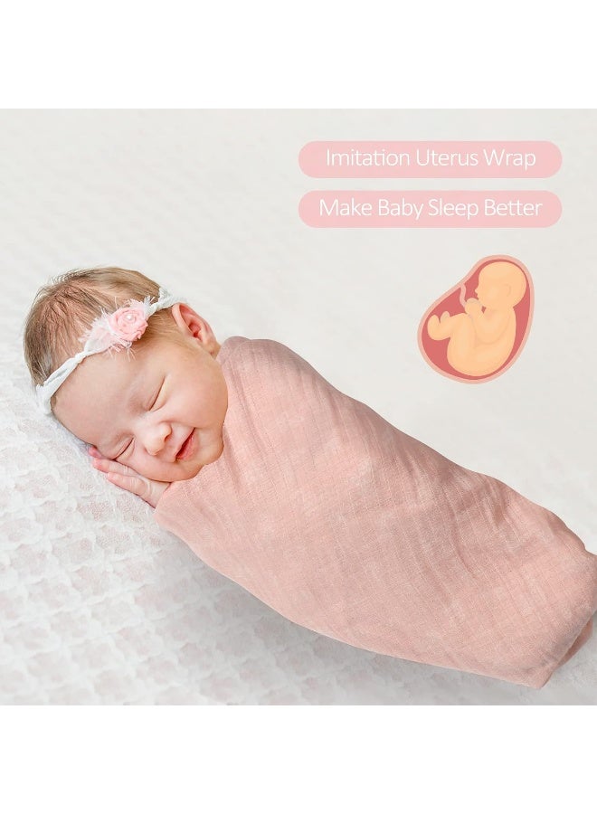 Softan Swaddle Blanket, Muslin Swaddle Blanket for Boys & Girls, 47X47In Muslin Swaddle Receiving Blanket for Newborn, Baby Muslin Swaddle Blanket Soft Silky & Breathable, 4 Pack - Image 3