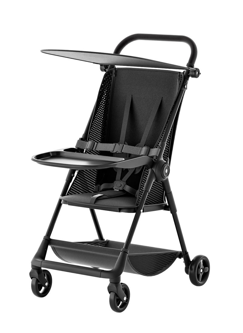 Generic Ultra-Lightweight Stroller with Breathable Backrest, One-Hand Fold, 4-Wheel Shock Absorption, and Extra-Wide Seat for Ultimate Comfort and Stability  - Image 1
