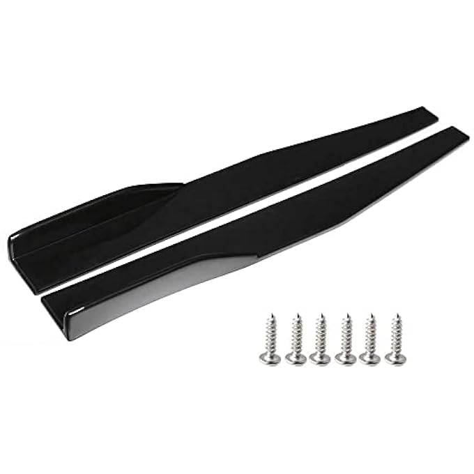 AUTO MT Universal JDM 75cm 2PC Left/Right Rocker Splitters Diffuser Winglet Wings Bumper Kit Side Bumper Lip Splitter Bumper Splitter Spoiler - Image 2