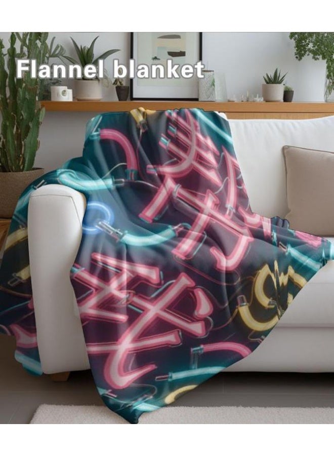 general Baby and children's cartoon flannel thin blanket (warm and comfortable, suitable for sleep, game use) 70cm*100cm - Image 1