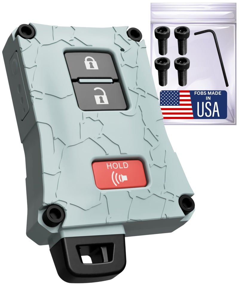 HeavyDuty Key Fob Case Replacement for Toyota Tacoma 1623 Tundra 2021 4 Runner 2021 Rugged Key Protector Shockproof ScratchResistant Secure Fit Lunar Rock Black Screws