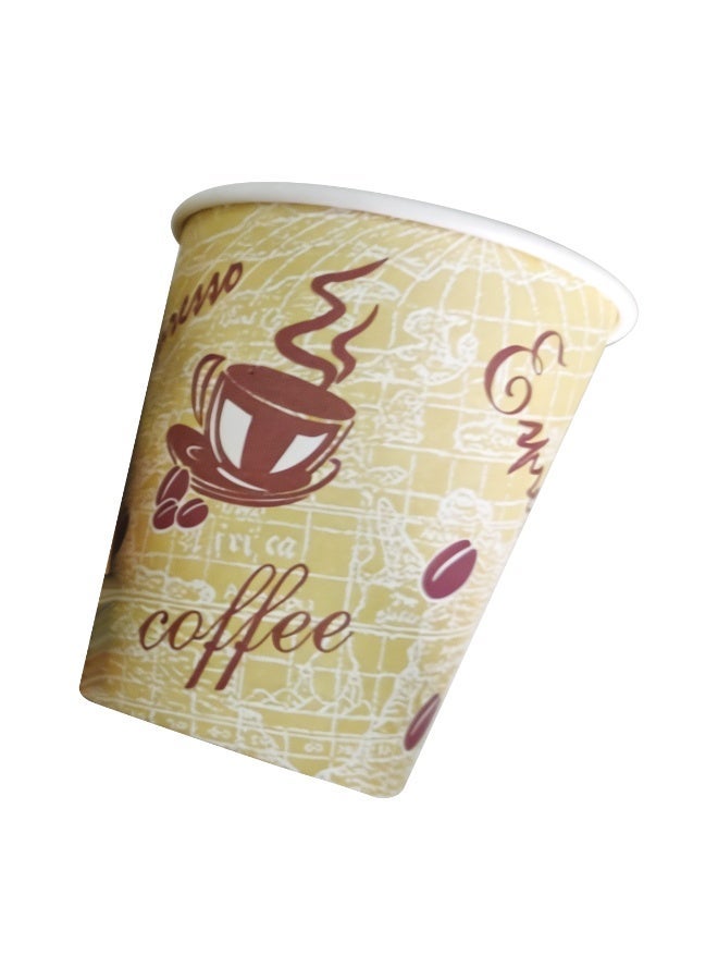 Rich Life Disposable Double Wall Paper Coffee Cups 7oz, Hot & Cold Beverage Cups for Coffee, Tea, Water & Soft Drinks, Insulated Leak Resistant Cups for Home, Office, Parties & Events - Image 2
