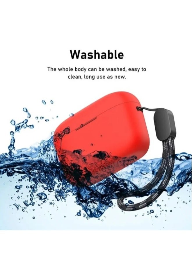NIBEMINENT Silicone Case Cover Compatible with Soundcore by Anker A20i/A25i True Wireless Earbuds, Protective Earphones Skin Cover with Keychain Hook, Charging Port Accessible (Black)  - Image 3