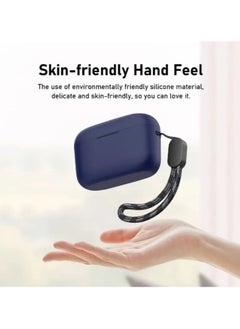 NIBEMINENT Silicone Case Cover Compatible with Soundcore by Anker A20i/A25i True Wireless Earbuds, Protective Earphones Skin Cover with Keychain Hook, Charging Port Accessible (Black)  - Image 2