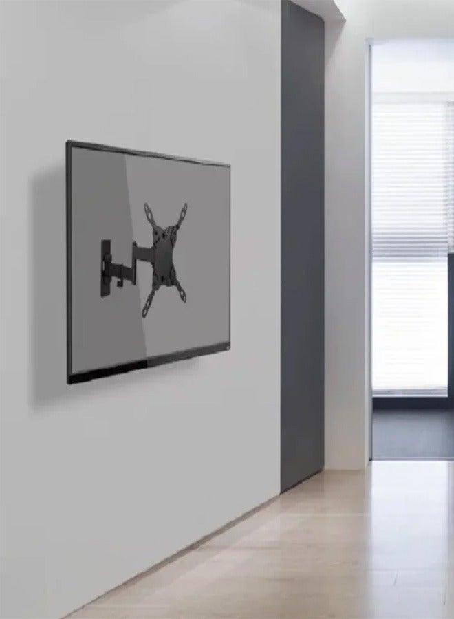 سكيل تك حامل حائط دوار للتلفزيون SH 23P لشاشات من ١٣ إلى ٤٣ بوصة، VESA ١٠٠×١٠٠، عرض الحائط ٦٢ مم - ٢٧٣ مم، أقصى حمولة ٢٠ كجم - أسود - Image 2