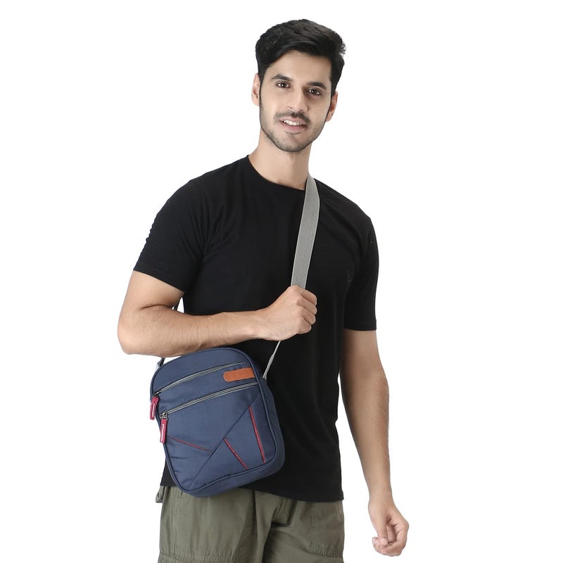 Dezire Crafts Sling Stylish Cross Body Travel Office Business Messenger Shoulder Bag with Multi-Pocket Zip Closure and Adjustable Straps for Men & Women (DC SLING BAGS 616) - Image 5