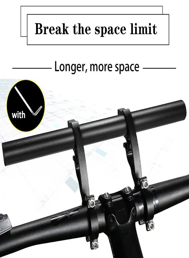 XNX Bike Bicycle Double Handlebars Extender Extension,11.8 inches/30CM Aluminum Alloy Super Long Bike Bracket Accessories,for Bike Mounts,Bicycle Extender Bars,for 20mm-32mm Bars Caliber - Image 3