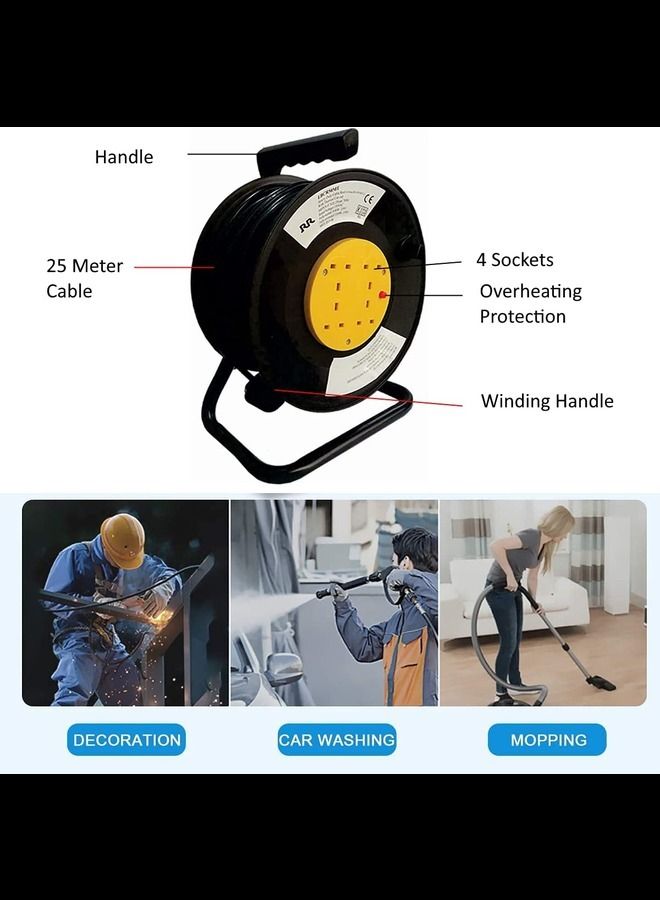 RR Sockets Cable Reel Extension Lead With Winding Handle - Image 2