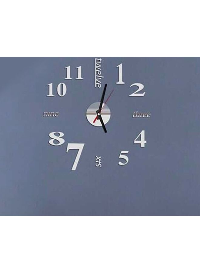 ماستون ملصق جداري بتصميم ساعة فضي - Image 1