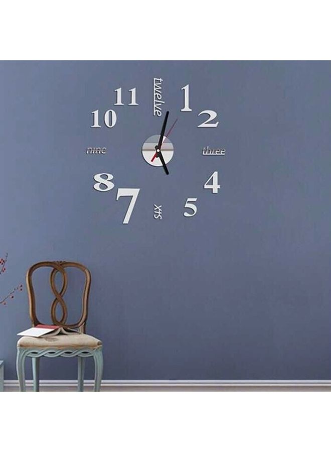 ماستون ملصق جداري بتصميم ساعة فضي - Image 2