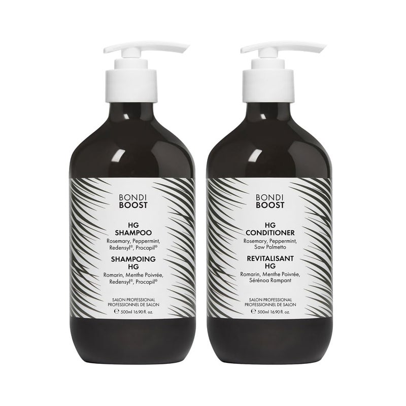 BondiBoost HG AntiThinning Shampoo Conditioner Set 1690 fl oz each Clinically Tested to Promote Fuller  ThickerLooking Hair for Women  Men Procapil Redensyl  Rosemary Formula SulfateFree