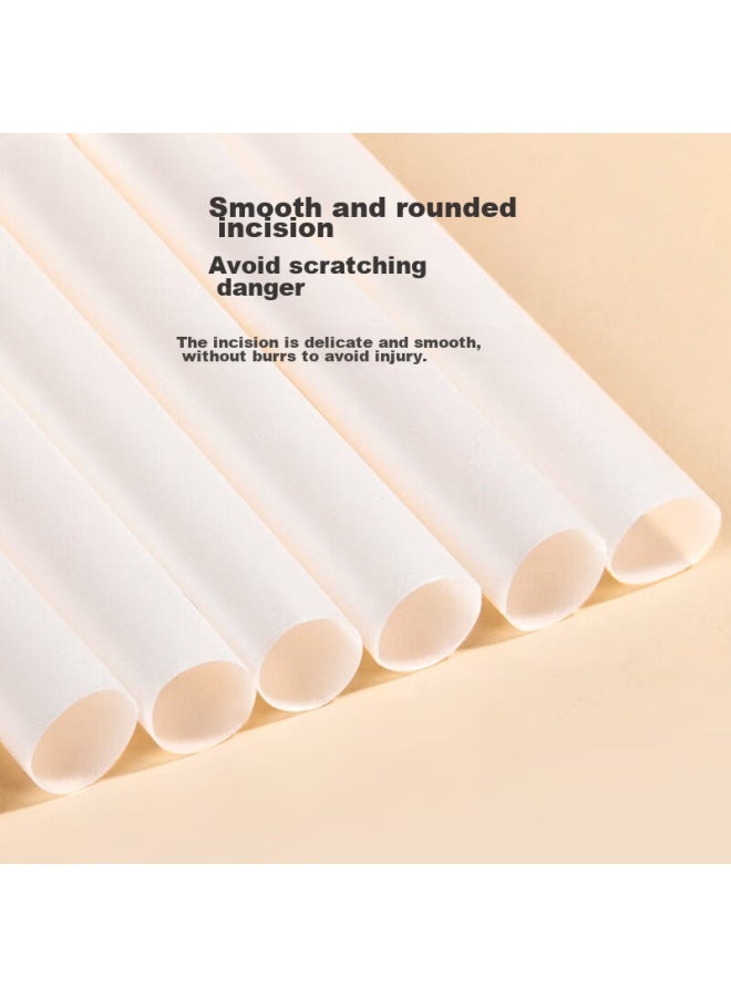 Temeiju Disposable Straws, Individually Wrapped, Food-Grade, 100 Pieces, Biodegradable Plastic Drinking Straws For Children And Pregnant Women, Suitable For Milk Tea - Image 5
