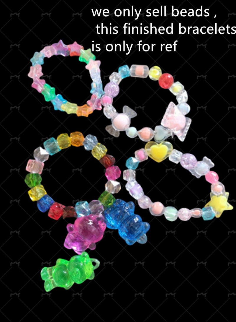 188PCS Beads For Charm Bracelet Making Kit Teen Girl Gifts Jewelry Making Kit Girl Toys Art Supplies Crafts - Image 3