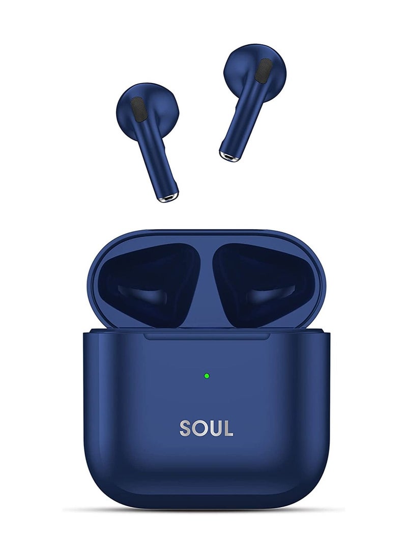 Xcell Xcell SouL 11 Small Size Ear Buds, with 5hrs play & talk tiem & 100 hrs standby, compatible with most Android/iOS/Harmony OS devices (Blue)  - Image 1