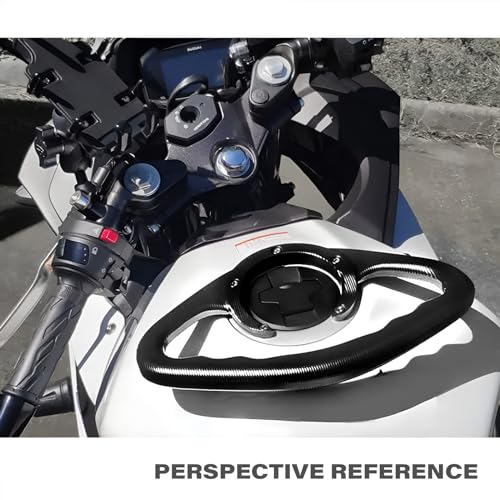 GZDLMoto Motorcycle Passenger Grab Bar, for Yamaha YZF R1 R3 R6 R25 / MT 03 07 09 Tracer / FZ1 FZ6 FZ8 XJ6, Fuel Tank Armrest Front Passenger Hand Grip, CNC Process Aluminium (Black) - Image 5