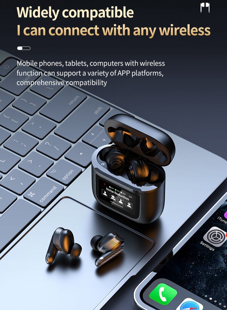 TWS Wireless Earphones Headset - LED Display, Touch Control, In-Ear Design - Perfect for Sports  Gaming