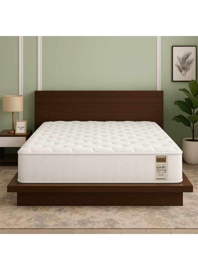 Kurlon Earth Spring |Pocket Spring Mattress with Natural Latex and Wool Padding| 3 Zone Spinal Support |Hypoallergenic Comfort |Motion Isolation | 200x160x25 - Image 1