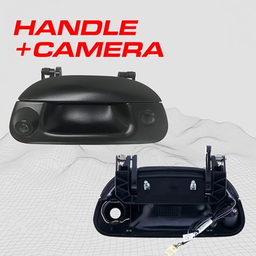 Master Tailgaters Black Tailgate Handle with Backup Camera Replacement for Ford F150 F250 F350 F450 F550 (1997-2007) | Key Hole Plug | IP68 Waterproof | Parking Grid Lines Available | Easy to Install - Image 2