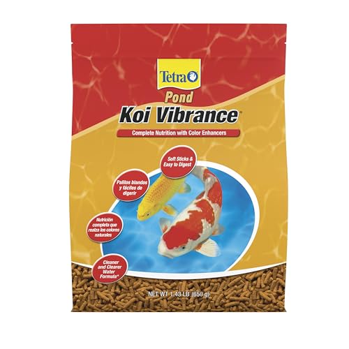 TetraPond Koi Vibrance 1.43 Pounds, Soft Sticks, Floating Pond Food - Image 1