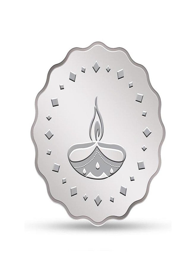 Kundan 20g (999.9) Silver Coins-Diya - Image 1