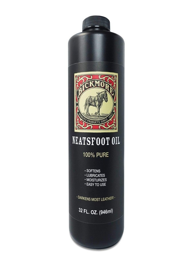 Bickmore 100% Pure Neatsfoot Oil 8 oz - Leather Conditioner and Wood Finish - Works Great on Leather Boots, Shoes, Baseball Gloves, Saddles, Harnesses & Other Horse Tack - Image 1