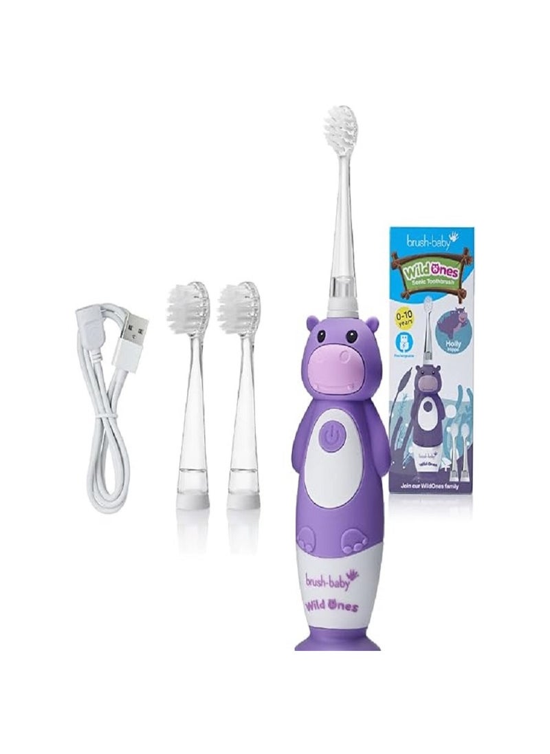 brush-baby Brush-baby New WildOne Hippo Rechargeable Toothbrush 