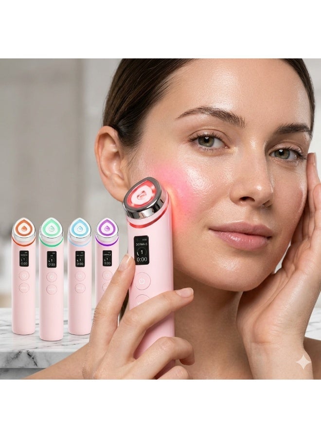 Beauty Massager – 5-in-1 LED Facial Device for Glass Skin | Korean Skin Care | Anti-Aging, Skin Tightening, Deep Cleansing & Face Lifting Rechargeable Massager - Image 2