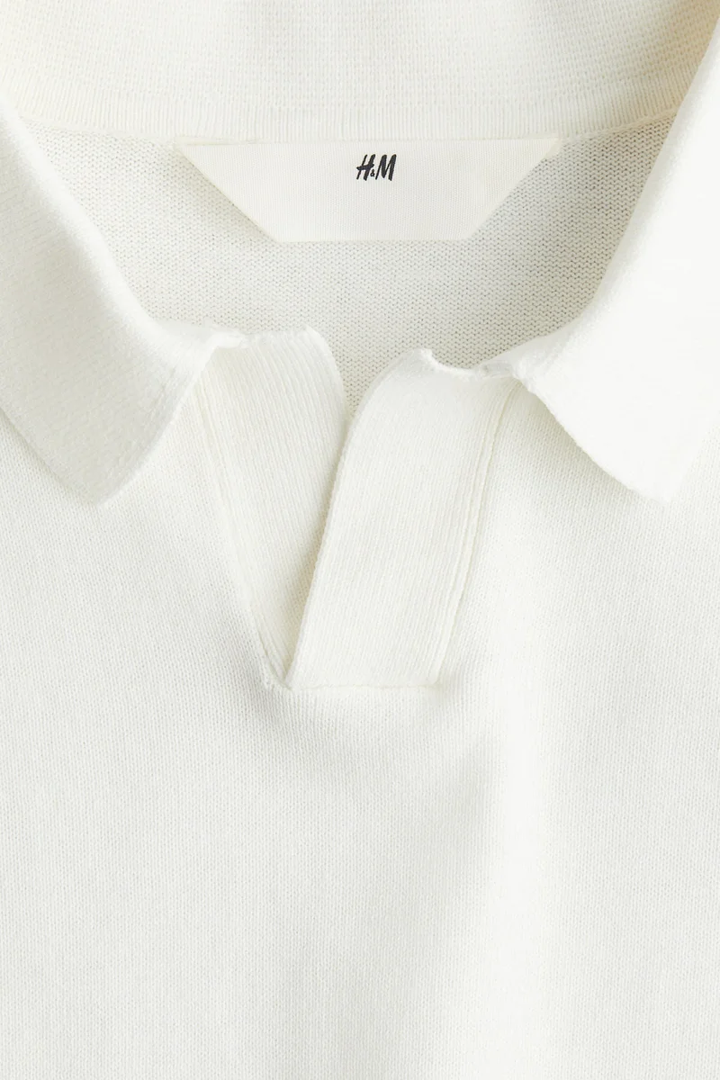 H&M Fine-knit polo shirt